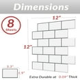 thumbnail image 4 of White Subway Back Splash Tile Grey Grout, 4 of 5