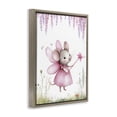 thumbnail image 2 of Stupell Industries Cottage Woodland Mouse Forest Fairy Brown Floating Frame Canvas Art, 17 x 21, by LSR Design Studio, 2 of 8