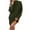 Army Green Dress for Women, variant on Ygbgbb Women's Solid Color Knitted Long Sleeved Semi High Neck Loose Casual Dress (Army Green,XXXL)