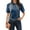 08-Dark Blue, variant on Womens Summer Tops Short Sleeve Slacking Womens Golf Shirts Soft Trendy Lapel V Neck Dark Blue Size L