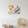thumbnail image 4 of Peony Flower Canva Wall Art Modern Floral Picture Poster Print Abstract White Blossom Artwork for Bedroom Bathroom Kitchen Dining Room Home Decor 16×12inch, 4 of 4