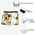 thumbnail image 6 of Disketp Sunflowers Leaves And Birds Men'S Boxer Briefs,Soft And Breathable Cotton Underwear With Comfortflex Waistband, 6 of 9