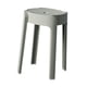 thumbnail image 4 of Taburete redondo de tocador, diseño de moda, fácil de mover, taburete apilable simple para Gris, 4 of 9