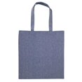 thumbnail image 2 of OAD - Midweight Recycled Tote Bag - OAD113R - Heather Medium Blue - Size: One Size, 2 of 2