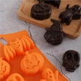 thumbnail image 3 of pitrice Halloween Silicone Mold Cake Chocolate Mold Baking Tool for DIY Puddings Candies Chocolates Skull Pattern, 3 of 9