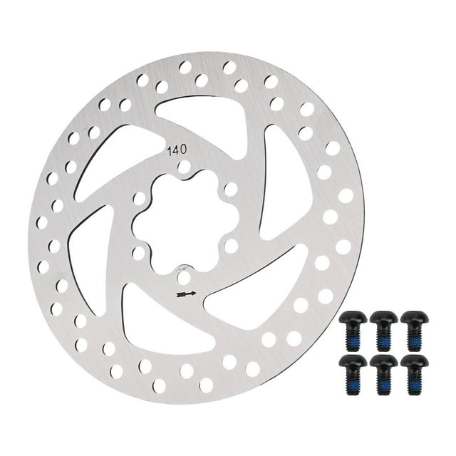 Disque de Frein 140mm 6 Trous pour Trottinette Électrique Kugoo G2 Max pour Rotor Frein Argent 140mm