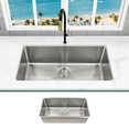 thumbnail image 3 of KBFmore Tight Radius 31 inch 16 Gauge Single Bowl Undermount Kitchen Sink, 3 of 11