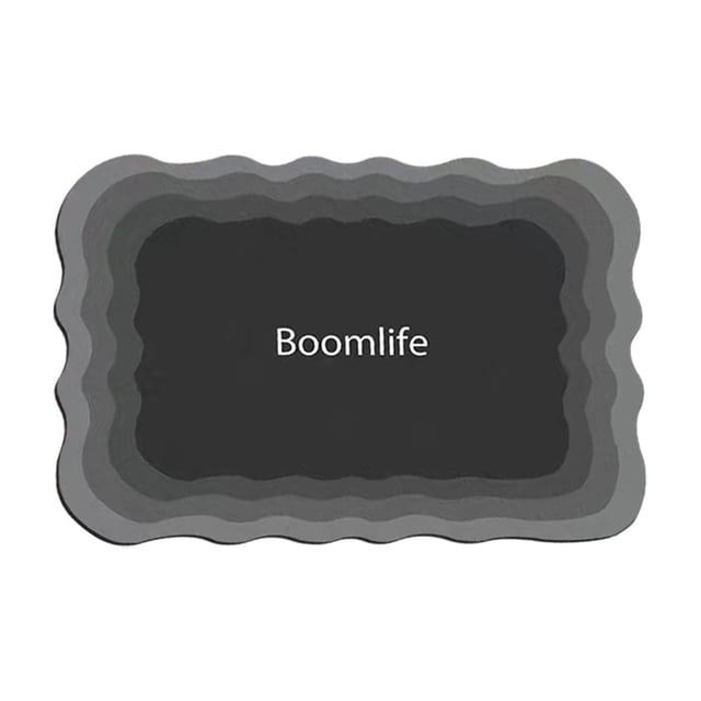 Alfombrilla de baño de barro diatomea, absorbente de agua, de secado rápido, antideslizante, para ducha, lavabo y entrada. Cubierta de suelo absorbente para el hogar, baño, cocina y entrada.