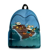 BINGTIESHA The Cuphead Show 3D Fabric One Shoulder KeychainBackpack Printed Student School Bag Mini bags