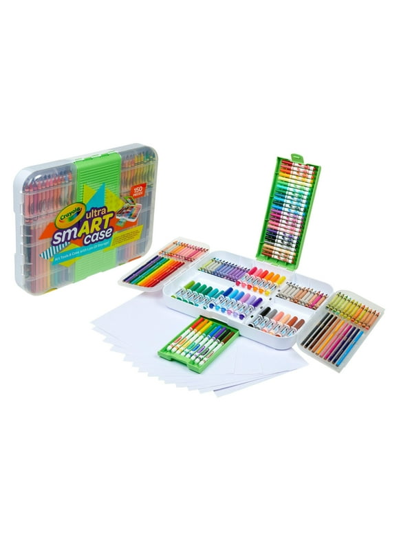 Crayola Ultra SmART Case, School Supplies, Markers & Crayons Art Set, Beginner Unisex Child