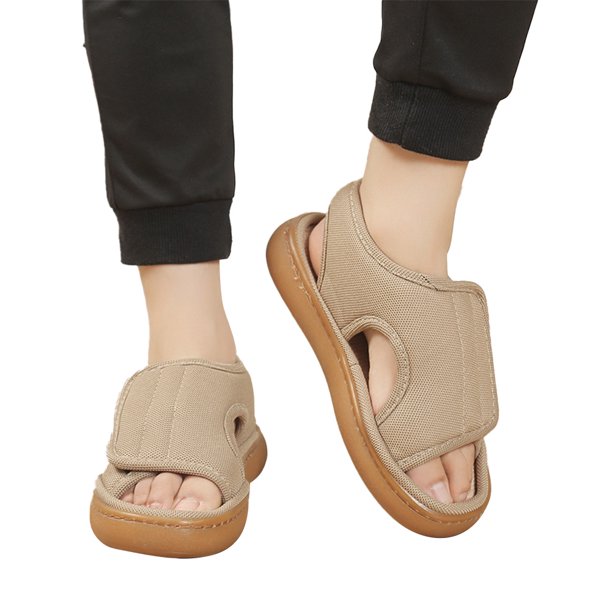 Sandalias diabéticas unisex para mujeres (caqui 44-45)