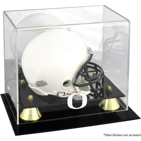 Oregon Ducks Golden Classic Logo Mini Helmet Display Case