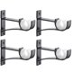 thumbnail image 1 of 4 Pcs Aluminum Alloy Curtain Rod Holder 12 * 8cm Rustproof Curtain Pole Bracket Drapery Rod Brackets With Screws And Expansion Tube For Living Room St, 1 of 5