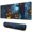 Halloween Scarecrow, variant on Long Mouse Pads for Desk,Halloween Scarecrow and Pumpkins At Night Desk Mats on Top Of Desks, Desk Mouse Pad Extra Large with 3mm Non-Slip Base and Stitched Edge for Gaming,Work,Home 31.5x11.8in
