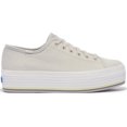thumbnail image 2 of Sneaker Keds Triple Up Canvas para mujer, color gris, talla 9, 2 of 6