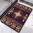 thumbnail image 5 of 20x32 Boho Bathroom Rugs - Non-Slip, Soft Absorbent Aztec Bath Mat - Perfect Long Runner for Bathroom, Shower, Kitchen, Entryway, Western Design, 5 of 5