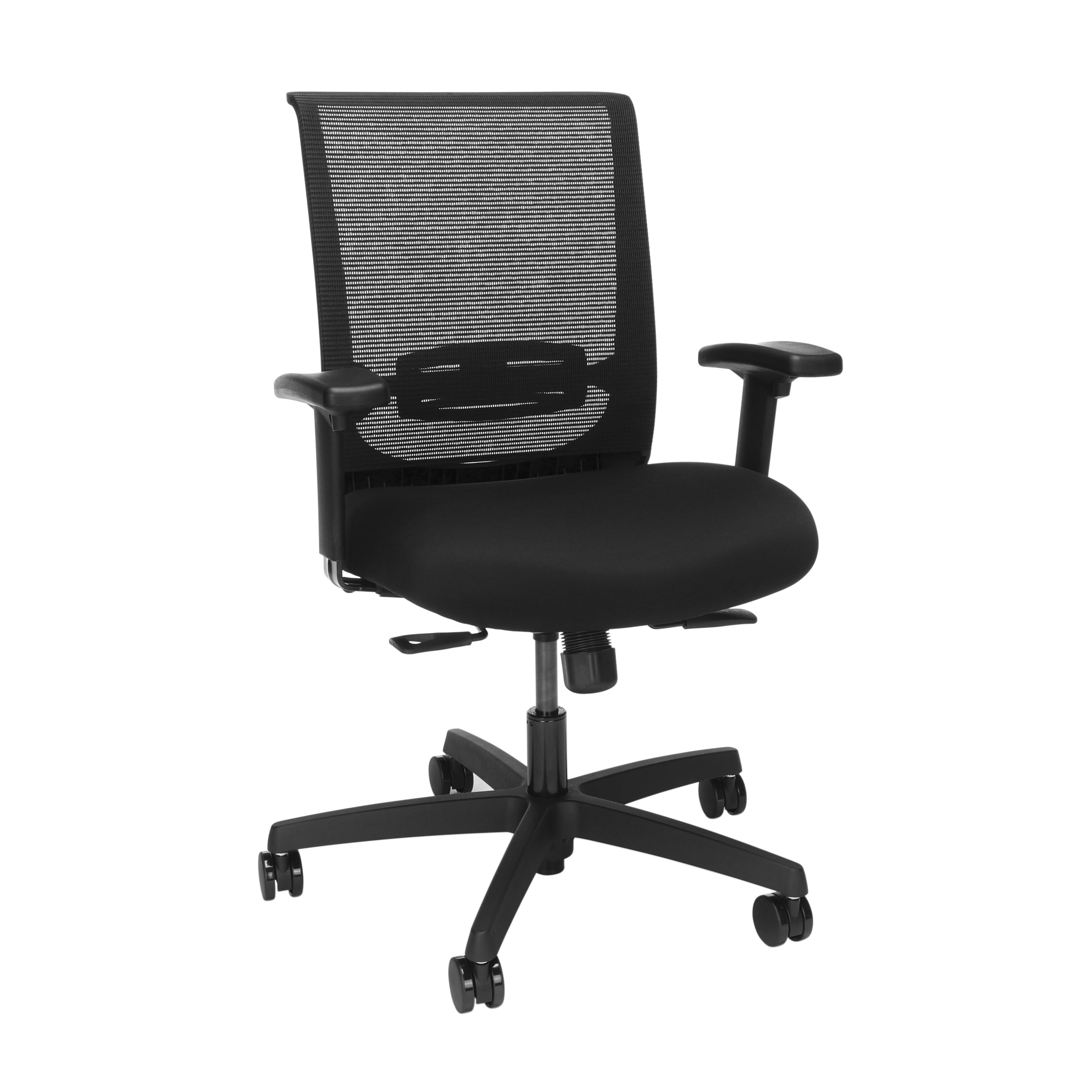 HON Convergence Mesh Back Task Chair with Height-Adjustable Arms, in Black - Walmart.com 