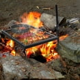 thumbnail image 5 of Lineslife Swivel Campfire Grill, Adjustable Heavy Duty Steel Grate Camp Grill with Carry Bag for Outdoor Cooking, 5 of 11