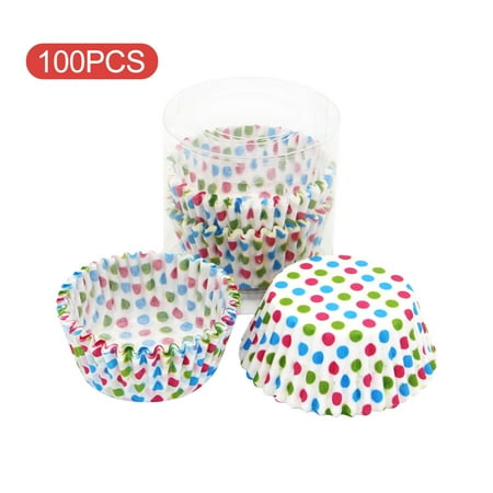 

100pcs For Baking Cupcake Paper Cup Crinkled Edge Afternoon Tea Decorating Tool