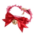 thumbnail image 6 of Adjustable Pet Bandana with Extension Chain - Friendly to Skin - Easy-wearing Decorative - Polyester Bell Pendant - Pet Cat Dog Lace Collar, 6 of 8