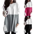 thumbnail image 3 of Gvmfive Women's Side Pockets Long Sleeve Round Neck Pullover Casual Tunic Tops, 3 of 4