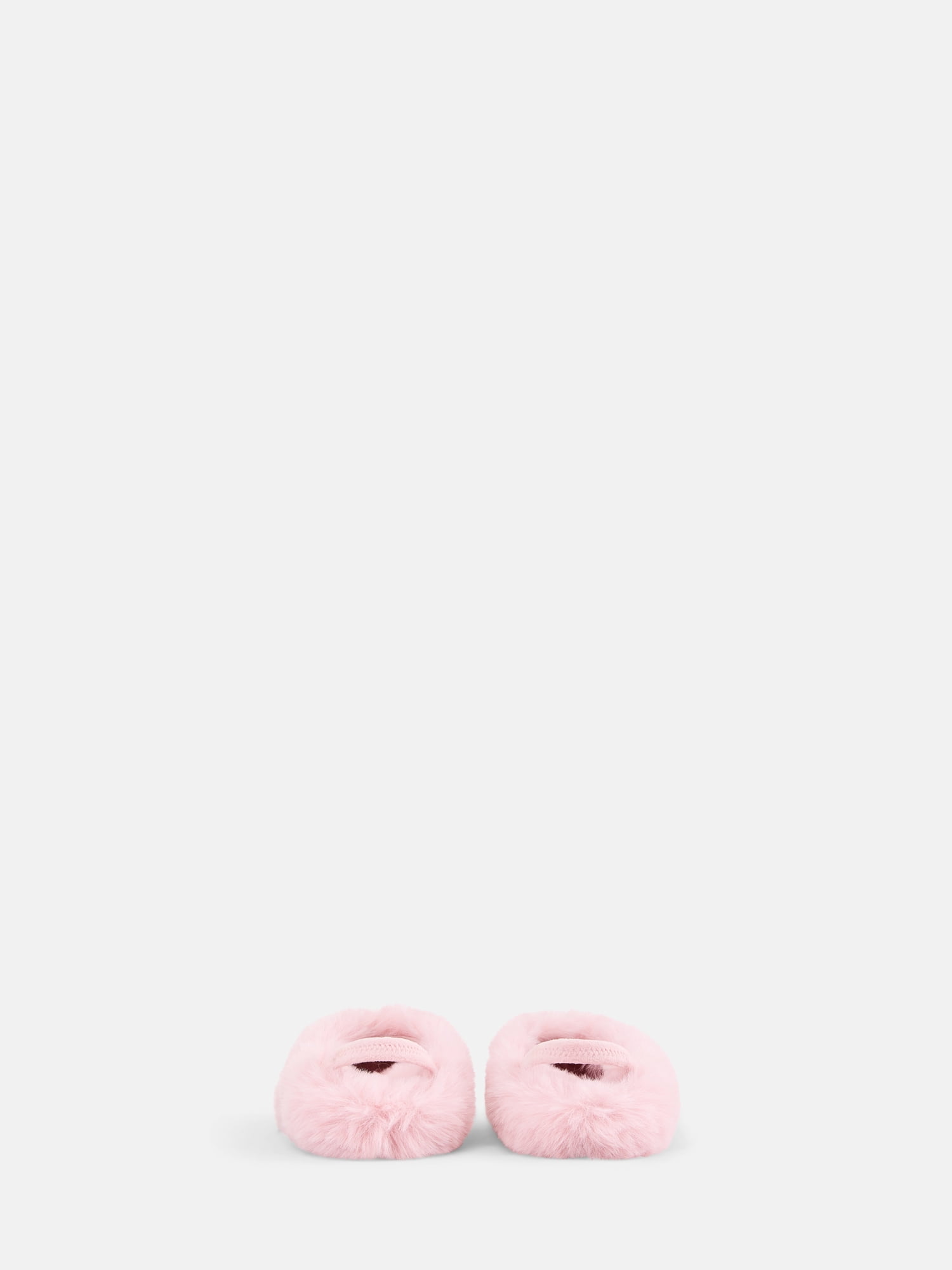 Wonder Nation Little and Big Girls Faux Fur Slingback Mules