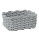 thumbnail image 2 of Cotton Rope Storage Basket Hand Knitting Nordic Style Desktop Storage Organizer for Key Snacks Underwear Grey 30x22x14cm/11.8x8.7x5.5in, 2 of 5