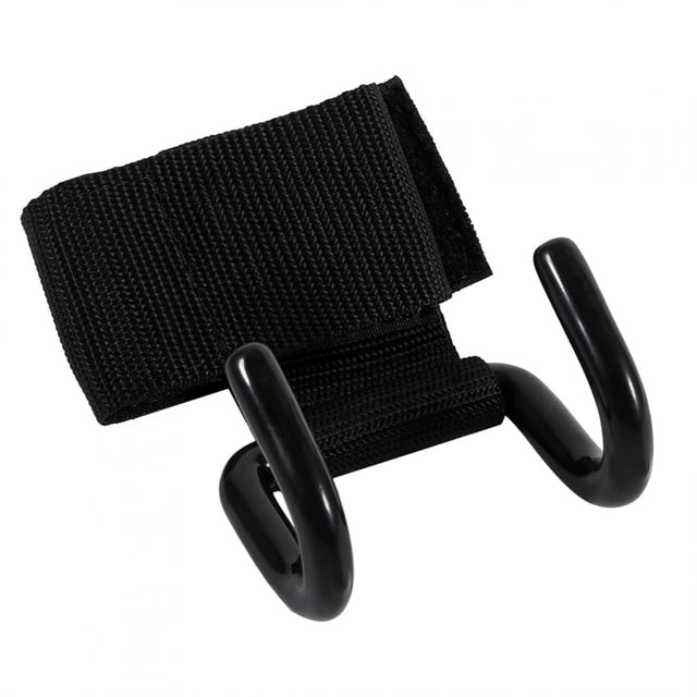 Vendaje de soporte para muñeca para entrenamiento de levantamiento de pesas negro, gancho para gimnasio, agarre con gancho