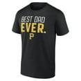 thumbnail image 2 of Men's Black Pittsburgh Pirates Best Dad Ever T-Shirt, 2 of 3