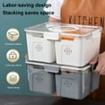 thumbnail image 3 of Fridge Storage Box Fridge Organizer Storage Box with Clear Lid Large Capacity Stackable Vegetable Refrigerator Organizer Bin, 3 of 5