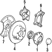 Genuine OE BMW Disc Brake Caliper - 34-11-1-154-379