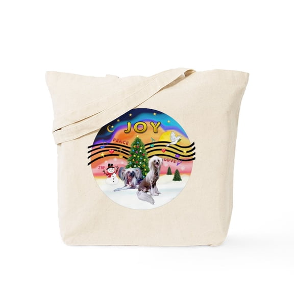 CafePress - Xmusic2 Two HL Cresteds Tote Bag - Unisex Canvas Tote Bag, Beige, 1-Piece