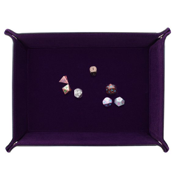 Dice Tray Portable Folding Dice Rolling Tray for use as Game Dice Tray