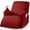 Red, variant on Stretch Recliner Couch Covers 4-Pieces Style Recliner Chair Covers Recliner Cover for Reclining Chair Slipcovers Feature Fitted Soft Washable, Home Room Office Decor (1 Seat, Red)