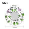 thumbnail image 6 of YFYANG Women's Double Waterproof Shower Cap, Watercolor Flower Doodles Reusable Hair Cap for All Hair Styles and Head Sizes, 6 of 9