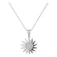 thumbnail image 1 of Collar De Sol Con Centros De Zirconia Para Mujer Plata 925 Plateado, 1 of 5