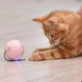 thumbnail image 1 of AMERTEER Smart Interactive Cat Toy Ball  Automatic Rolling Pet Toy  Batteries Operated Auto on Kitty Toy with Bell and Built-in LED Red Light for Indoor Cats, 1 of 4