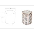 thumbnail image 3 of East at Main Rustic Beachy Handcrafted Coconut Drum End Table, 3 of 8