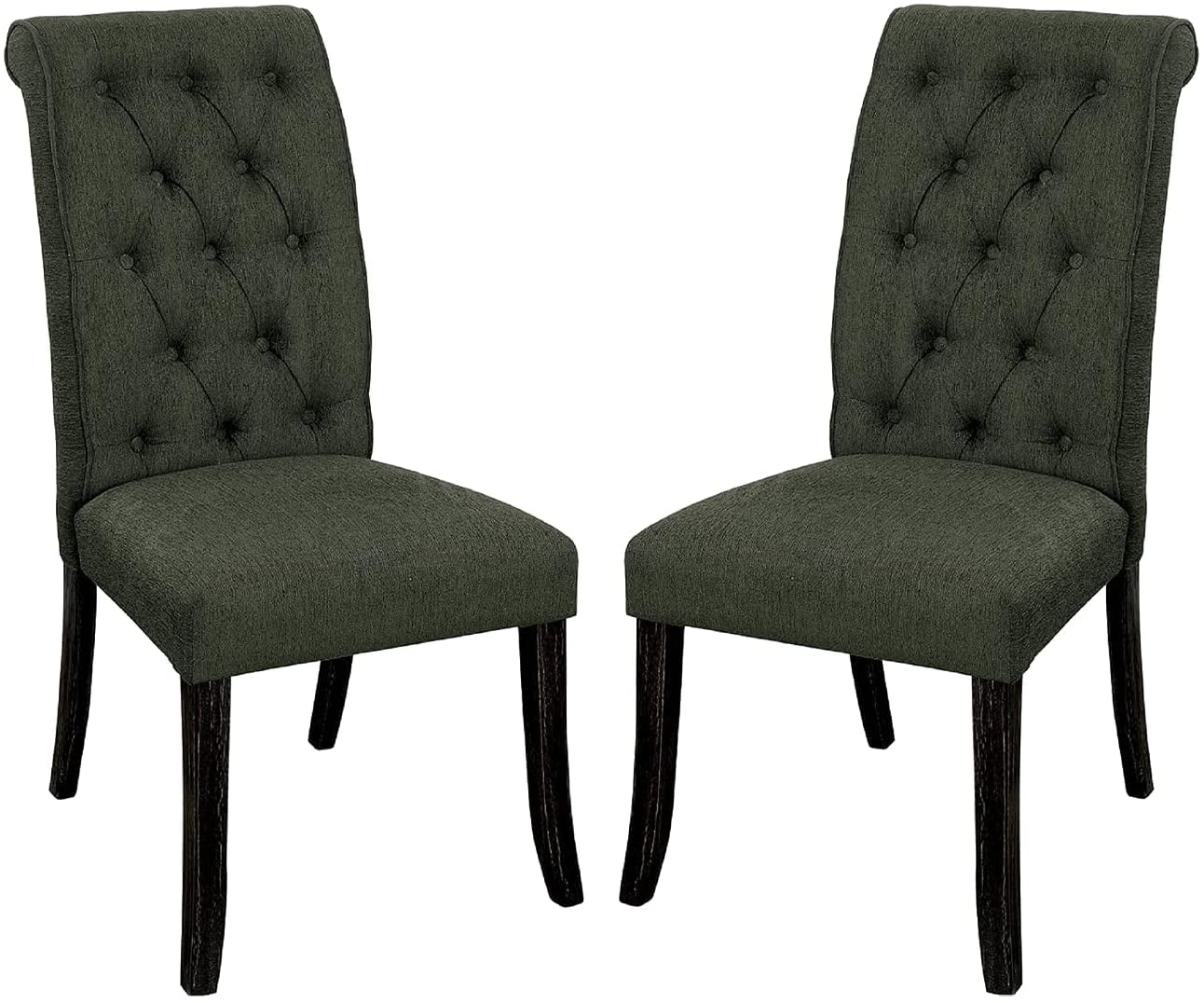 Dining Chairs Set of 2, Upholstered Dining Room Chairs, Armless Kitchen