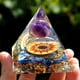 thumbnail image 2 of Wdftyju Pirámide de orgonita, amatista, peridoto, energía de cristal curativo, artesanías de orgón (C) Wdftyju 5ag9rh7et6zx0vf4, 2 of 8