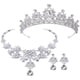 thumbnail image 2 of 1 conjunto Joya nupcial Corona nupcial y joyería Joyería de boda Juego de joyas de nupcias Collar de aretes de tiara, 2 of 4