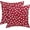 Polka Dot Rouge, variante sur Housses de Coussin Printemps Été Lot de 2 16x16 Pouces Feuilles Vertes Sauge Plante Housses de Coussin avec Design Floral Papillon Bleu pour Décoration Maison Ferme Parfait pour Chambre Extérieure Porche Patio