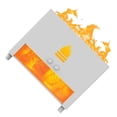 thumbnail image 1 of Humidificador de aire de llama de simulación Yuarrent USB Blanco, 1 of 6