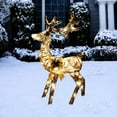 thumbnail image 2 of Alpine Twig with Natural Rattan Wrapped Reindeer and Warm White LED, 2 of 4