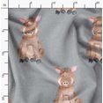thumbnail image 2 of Soimoi Grey polyester Crepe Fabric Pig Animal Fabric Prints By Yard 42 Inch Wide, 2 of 5