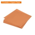 thumbnail image 3 of Unique Bargains 75 Sheets Origami Paper Double Sided 6x6 Inch(15x15cm) Square Sheet for Art Craft Project, Orange Red, 3 of 5
