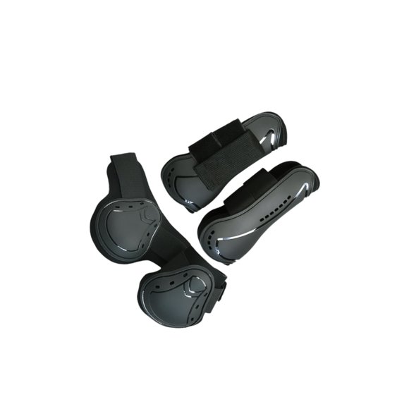 Ruiboury 4x Horse Tendon for Boots Breathable Wraps Sports Equine for Competitions Riding Black M