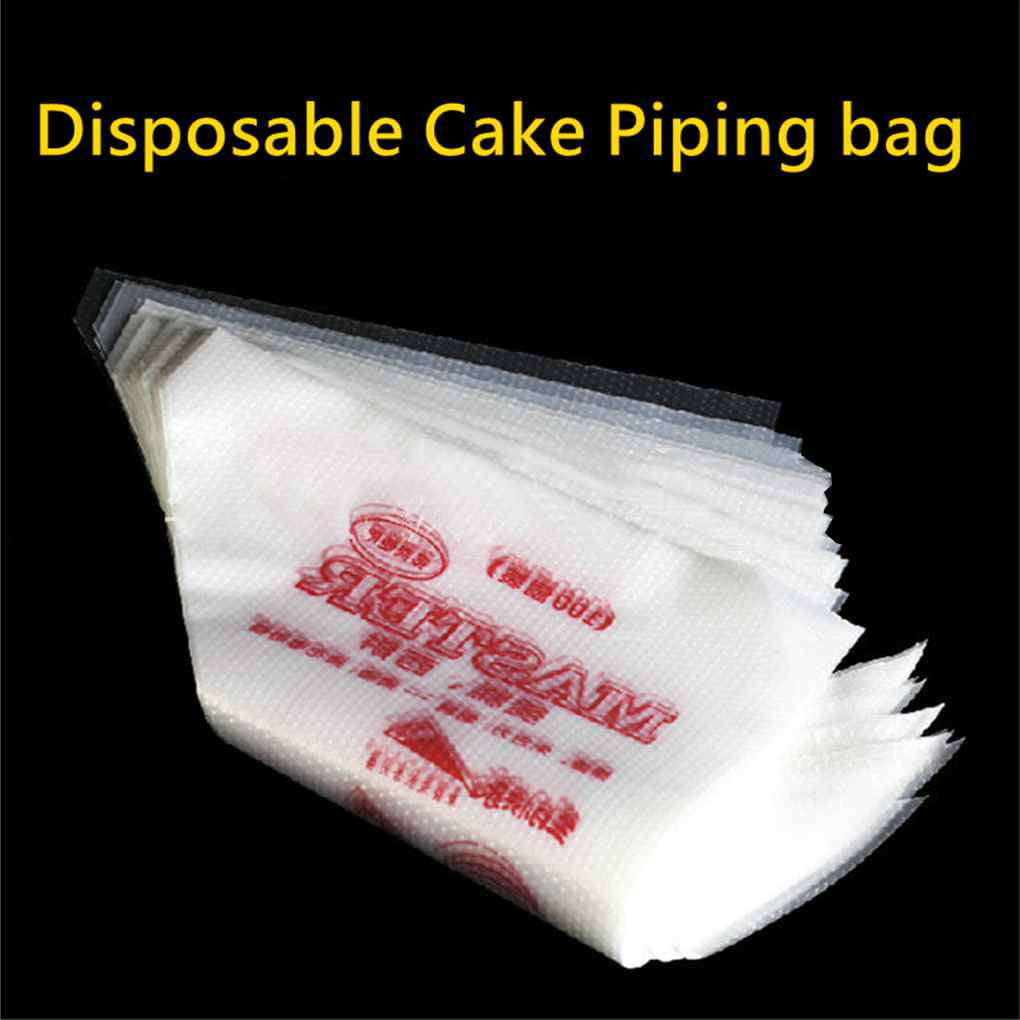 100pcs Plastic Disposable Pastry Bag Icing Piping Cake Cupcake Decor Bags Tool