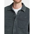 thumbnail image 5 of No Boundaries Fleece Shirt Jacket, Men's & Big Men's, 5 of 7
