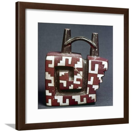 Pre Columbian Peru - Peru: Pre-Columbian Vessel Framed Print Wall Art